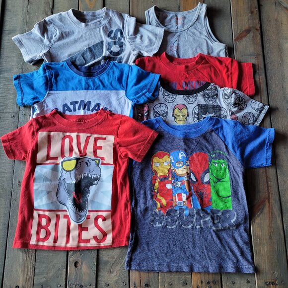 Boys 4T Lot of 7 Shirts - Picture 1 of 4